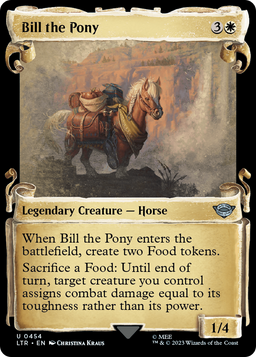 Bill the Pony (Showcase Scrolls) (LTR-454) - The Lord of the Rings: Tales of Middle-earth: (Showcase)