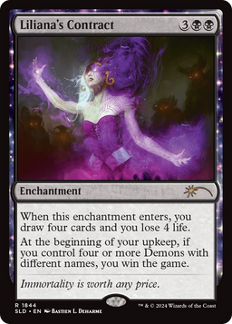 Liliana's Contract (1844) (SLD-1844) - Secret Lair Drop: (enchantment)