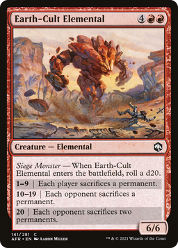 Earth-Cult Elemental (AFR-141) - Adventures in the Forgotten Realms