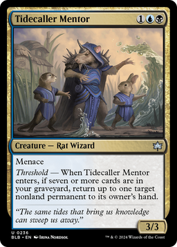 Tidecaller Mentor (BLB-236) - Bloomburrow