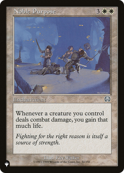 Noble Purpose (LIST-MMQ-32) - The List