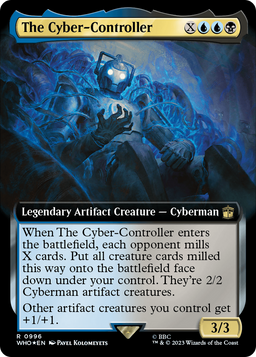 The Cyber-Controller (Extended Art) (Surge Foil) (WHO-996) - Doctor Who: (Extended Art) Foil
