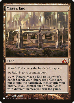 Maze's End (LIST-152/156) - The List