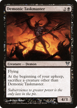 Demonic Taskmaster (AVR-095) - Avacyn Restored Foil