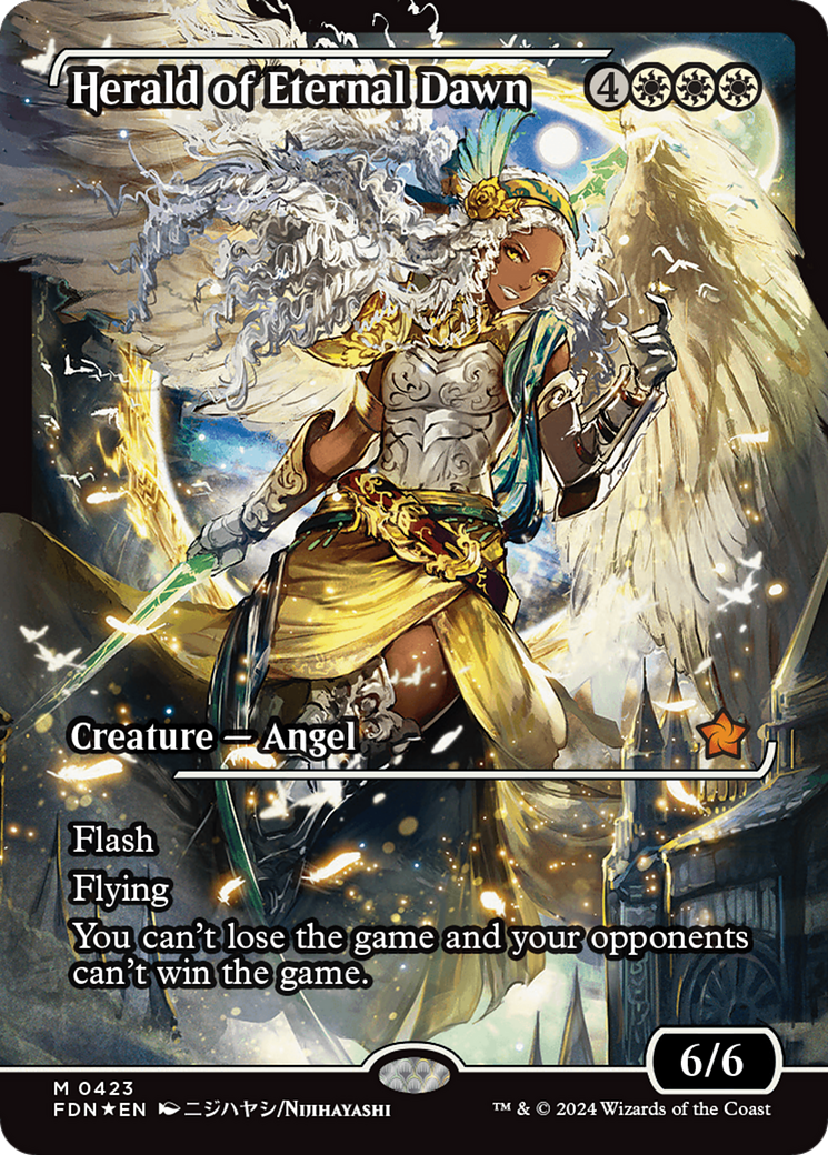 Herald of Eternal Dawn (Showcase) (FDN-423) - Foundations: (Showcase) Foil