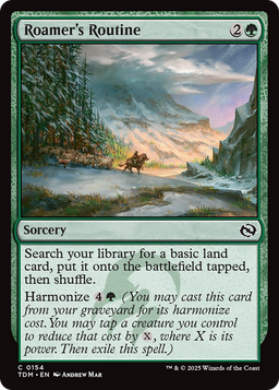 Roamer's Routine (TDM-154) - Tarkir: Dragonstorm Foil
