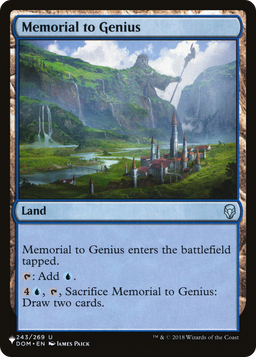 Memorial to Genius (LIST-243/269) - The List