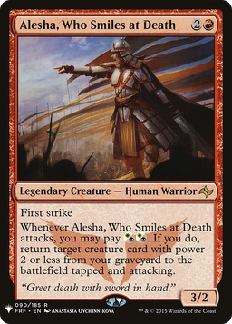 Alesha, Who Smiles at Death (LIST-090/185) - The List