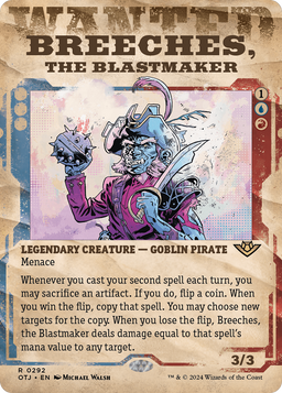 Breeches, the Blastmaker (Showcase) (OTJ-292) - Outlaws of Thunder Junction: (Showcase) (Borderless) Foil