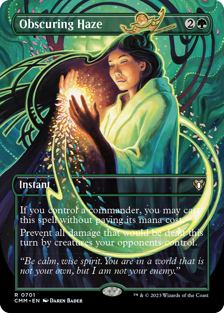 Obscuring Haze (Borderless) (CMM-701) - Commander Masters