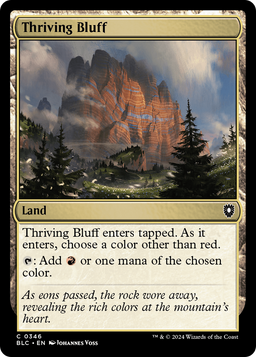 Thriving Bluff (BLC-346) - Bloomburrow Commander