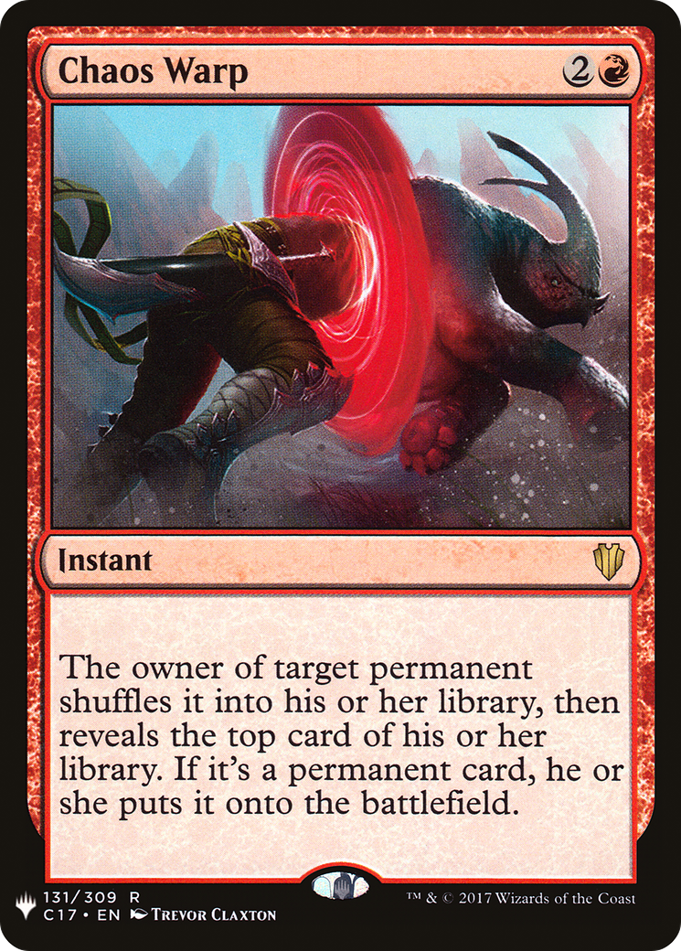 Chaos Warp (C17) (LIST-131/309) - The List
