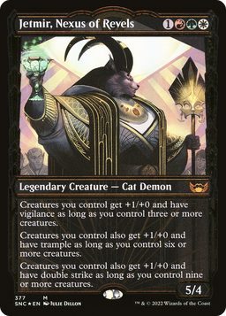 Jetmir, Nexus of Revels (Gilded Foil) (SNC-377) - Streets of New Capenna: (Showcase) Foil
