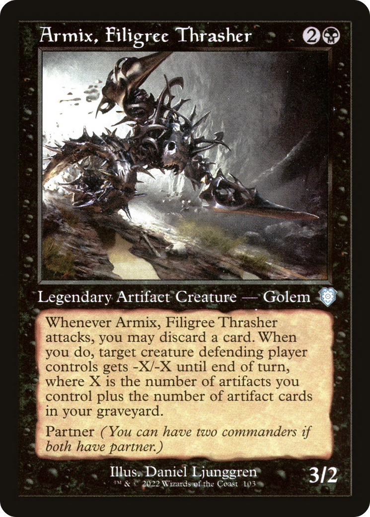 Armix, Filigree Thrasher (Retro Frame) (BRC-103) - The Brothers' War Commander