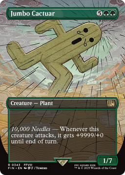 Jumbo Cactuar (Borderless) (FIN-343) - FINAL FANTASY Foil