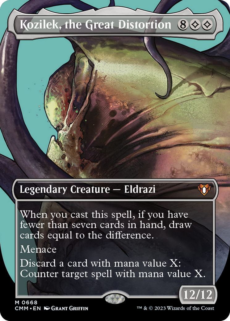 Kozilek, the Great Distortion (Borderless) (CMM-668) - Commander Masters