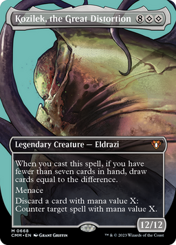 Kozilek, the Great Distortion (Borderless) (CMM-668) - Commander Masters