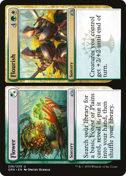 Flower // Flourish (GRN-226) - Guilds of Ravnica Foil