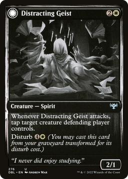 Distracting Geist (DBL-276) - Innistrad: Double Feature: (Double Faced Transform)