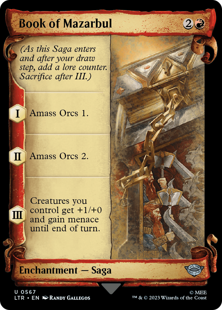 Book of Mazarbul (Showcase Scrolls) (LTR-567) - The Lord of the Rings: Tales of Middle-earth: (Showcase) Foil