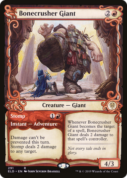 Bonecrusher Giant (Showcase) (ELD-291) - Throne of Eldraine: (Showcase)