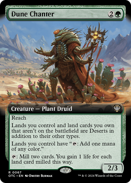 Dune Chanter (Extended Art) (OTC-067) - Outlaws of Thunder Junction Commander: (Extended Art)