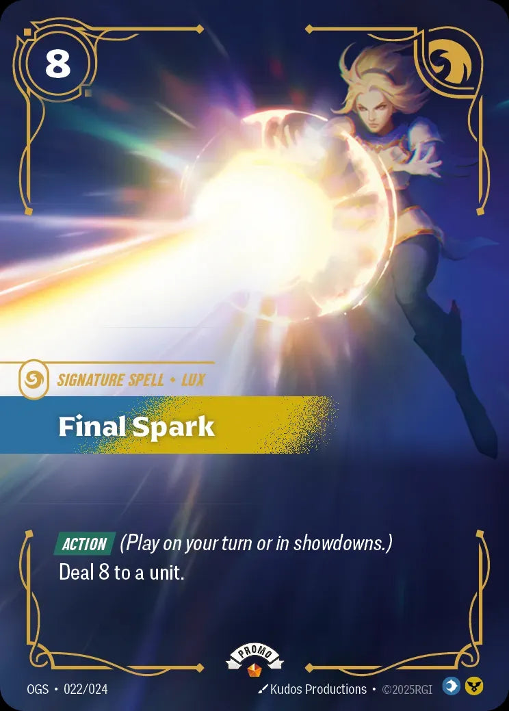 Final Spark (022/024) - Riftbound Organized Play Promotional Cards Foil