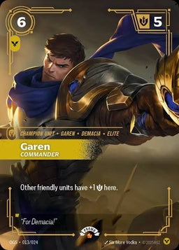 Garen - Commander (013/024) - Riftbound Organized Play Promotional Cards Foil