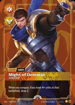 Garen - Might of Demacia (023/024) - Riftbound Organized Play Promotional Cards Foil