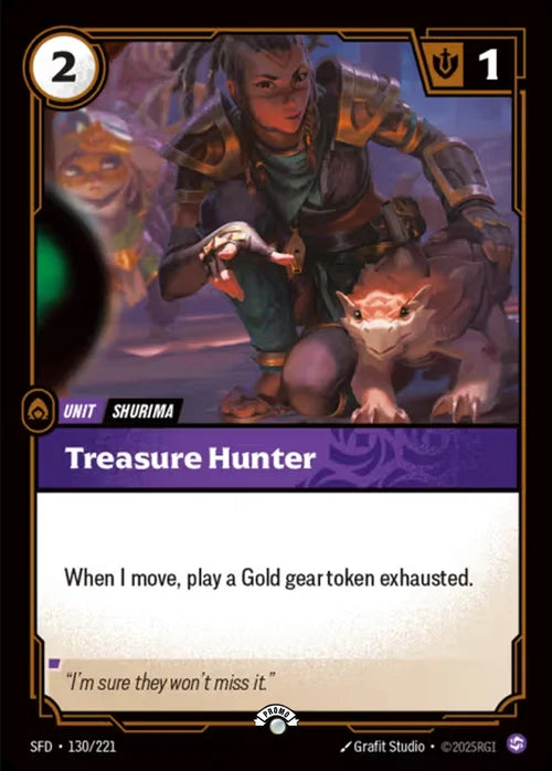 Treasure Hunter (130/221) - Riftbound Organized Play Promotional Cards Foil